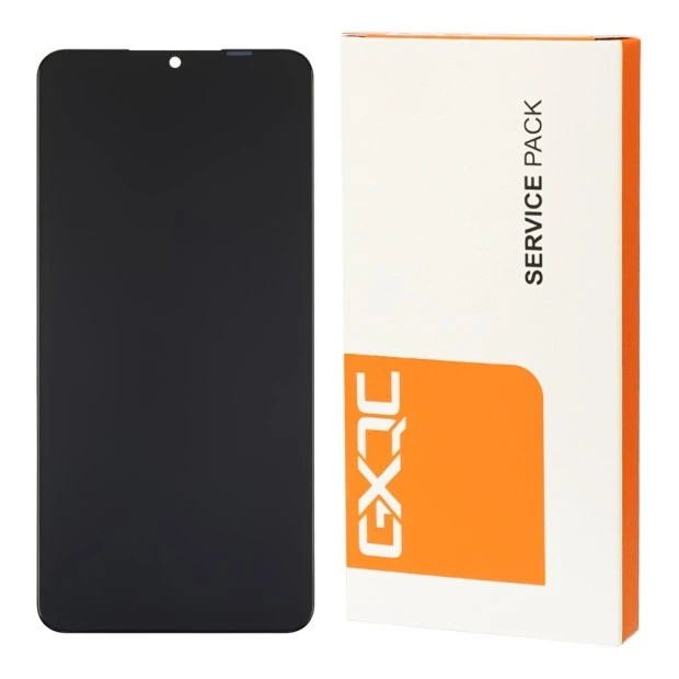 Дисплей Samsung A127F Galaxy A12S (2021) (BOE B3 yellow flex) з чорним тачскрином Service Pack