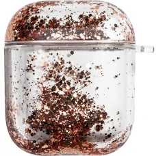 Чехол для наушников Apple AirPods Sequins (Светло-розовый)
