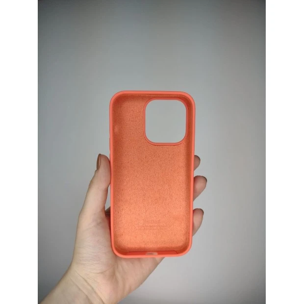 Оригінальний круглий силіконовий чохол для Apple iPhone 14 Pro (Рожевий цитрус)