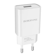 СЗУ-адаптер USB Borofone BA20A 2.1A (Белый)