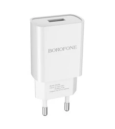 СЗУ-адаптер USB Borofone BA20A 2.1A (Белый)