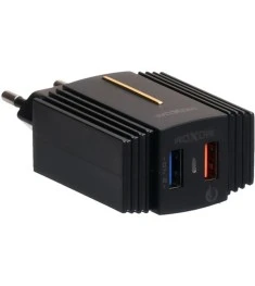 СЗУ-адаптер Moxom MX-HC12 + Type-C-кабель 2.4A QC 2USB