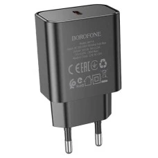 СЗУ-адаптер USB Borofone BA71A PD 20W (1Type-C) (Чёрный)