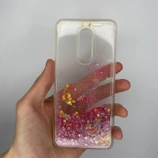 Силикон Liquid Fashion Xiaomi Redmi 5 Plus (Pink Stars)