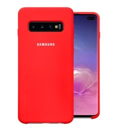 Силикон Original Case Samsung Galaxy S10 Plus (Красный)