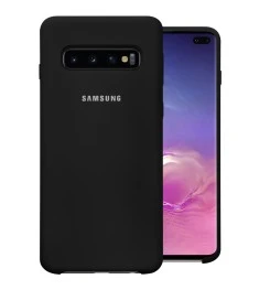 Силикон Original Case Samsung Galaxy S10 Plus (Чёрный)