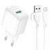 Зарядний адаптер USB Borofone BAS42A QD 18W (1USB) + кабель MicroUSB (Білий) Зарядний адаптер USB Borofone BAS42A QD 18W (1USB) + кабель MicroUSB (Білий)