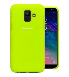 Силикон Original Case Samsung Galaxy A6 (2018) A600 (Салатовый)
