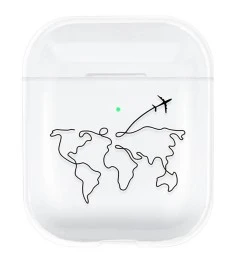 Футляр для наушников Clear Case Apple Airpods (World)