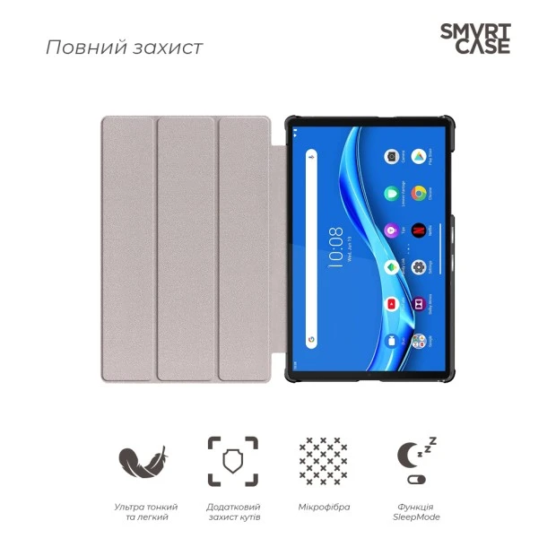 Чехол-книжка Smart Case Lenovo Tab M10 Plus (X606F) (Чёрный)