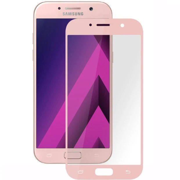 Стекло 3D Samsung Galaxy A3 (2017) A320 Rose Gold
