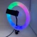 Набір для зйомки LED-лампа RGB RD (20 см) (Чорний) Набір для зйомки LED-лампа RGB RD (20 см) (Чорний)