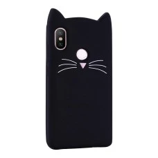 Силиконовый чехол Kitty Case Xiaomi Mi A2 Lite / Redmi 6 Pro (чёрный)