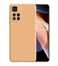 Силикон Original 360 Case Xiaomi Redmi Note 11 Pro (ShutCam) (Персиковый)