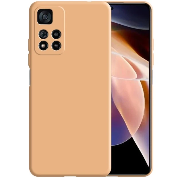 Силикон Original 360 Case Xiaomi Redmi Note 11 Pro (ShutCam) (Персиковый)
