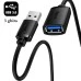 Кабель-удлинитель Baseus AirJoy (1.5m) (USB-USB) (Чёрный) B00631103111-00