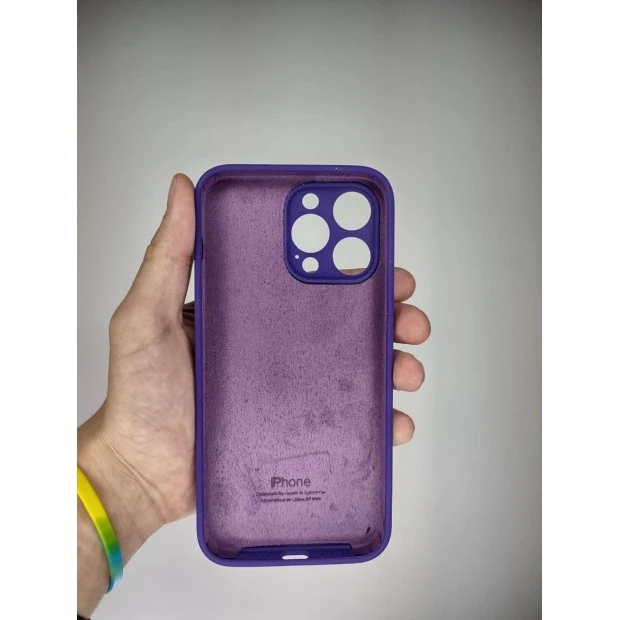 Силіконовий чохол Original RoundCam для Apple iPhone 14 Pro Max (Аметист)