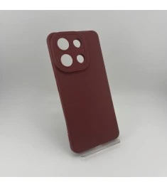 Силикон iNavi Color Xiaomi Redmi Note 13 4G (Бордовый)