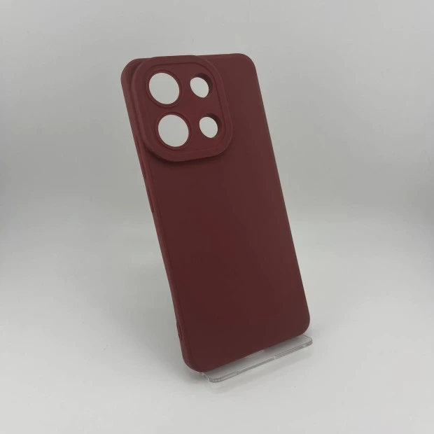 Силикон iNavi Color Xiaomi Redmi Note 13 4G (Бордовый)