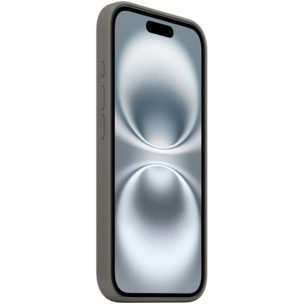 Силіконовий чохол з MagSafe для Apple iPhone 16 (Кам'яний сірий)