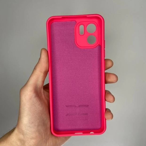 Силікон Original 360 Чохол Лого Xiaomi Redmi A2  /  A1 (ShutCam) (Малиновий)