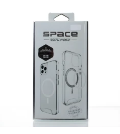 Силіконовий кейс Space Case MagSafe для Apple iPhone 13 (Прозорий)