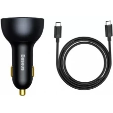 АЗУ-адаптер Baseus Digital Display CGZX070001 140W (1USB / 1Type-C) + Type-C - Type-C (Чёрный)