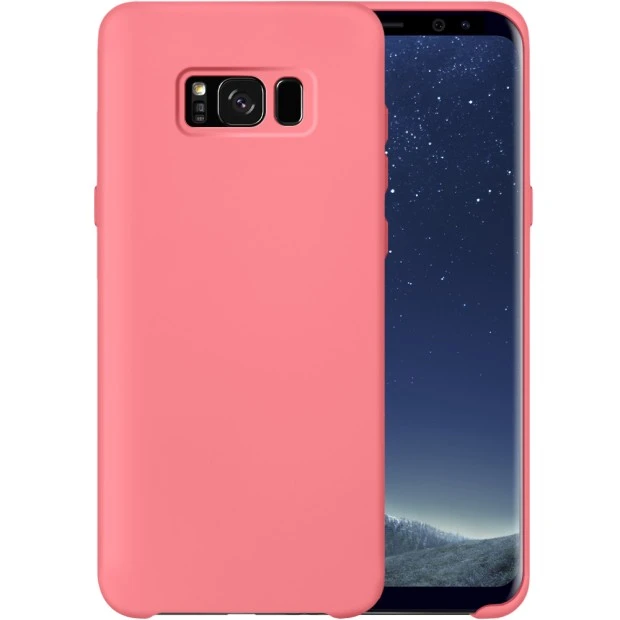 Силіконовий оригінальний чохол для Samsung Galaxy S8 (Рожевий)