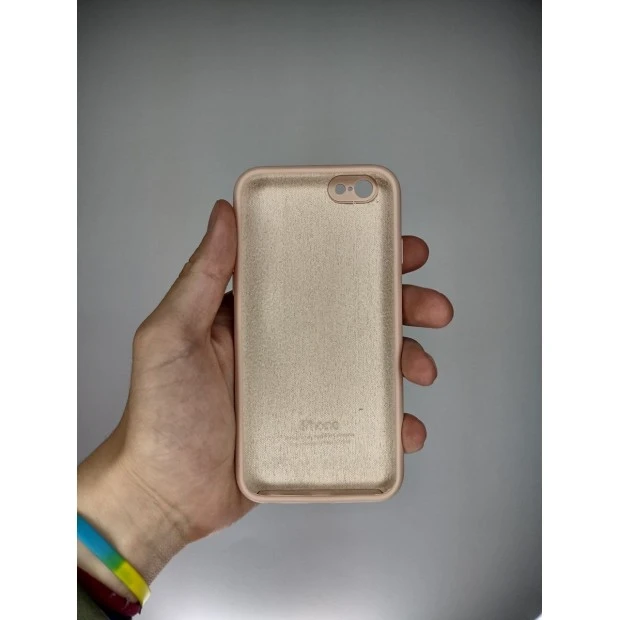 Силіконовий чохол Original RoundCam для Apple iPhone 6  /  6s (08) Рожевий пісок
