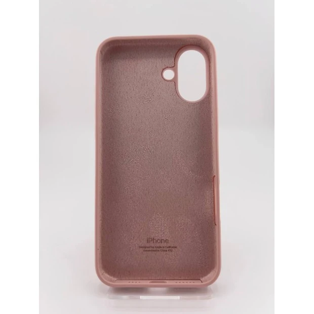 Силикон Original Round Case Apple iPhone 16 Plus (08) Pink Sand