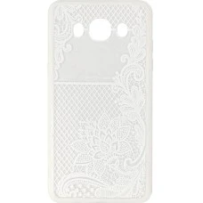 Силиконовый чехол Pattern Samsung Galaxy J2 (2016) j200 (Белый)