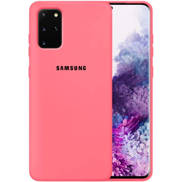 Силикон Original 360 Case Logo Samsung Galaxy S20 Plus (Клубничный)