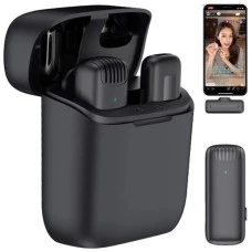 Беспроводной микрофон петличный J13 Dual Android (Type-C) (Чёрный)