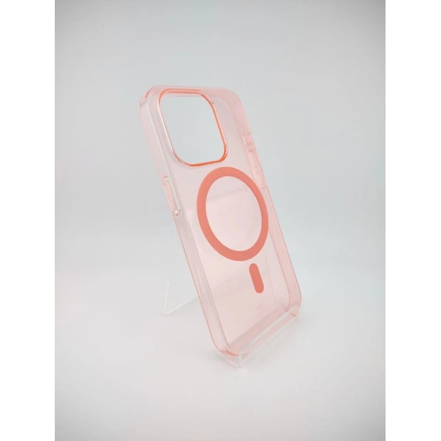 Clear Case Premium з MagSafe для Apple iPhone 15 Pro (Рожевий пісок)