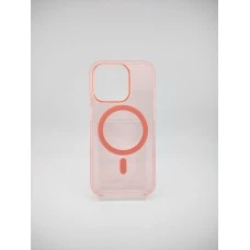 Чехол Clear Case Premium with MagSafe Apple iPhone 15 Pro (Pink Sand)