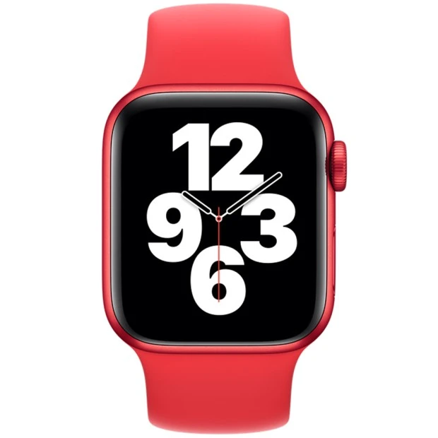 Apple Watch Solo Loop Силіконовий Ремінець (S) 42  /  44 мм (Червоний)