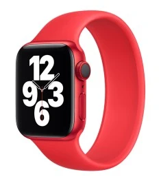 Apple Watch Solo Loop Силіконовий Ремінець (S) 42  /  44 мм (Червоний)