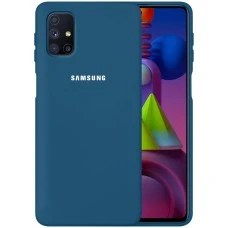 Силіконовий чохол Original 360 Case Logo для Samsung Galaxy M51 (2020) (Кобальт)