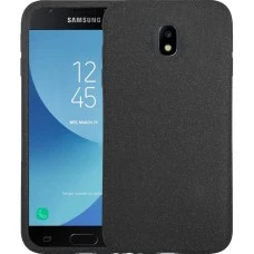 Силиконовый чехол Textile Samsung Galaxy J3 (2017) J330 (Чёрный)