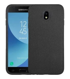 Силикон Textile Samsung Galaxy J3 (2017) J330 (Чёрный)