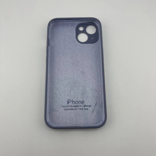 Силіконовий оригінальний чохол RoundCam для Apple iPhone 13 (42) Shadow Blue.