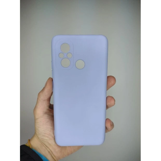 Силіконовий оригінальний 360 чохол для Xiaomi Redmi 12C  /  11A (ShutCam) (Лавандовий)