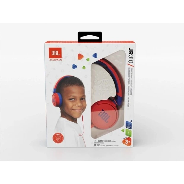 Проводные накладные наушники-гарнитура JBL JR310 (Red) JBLJR310RED