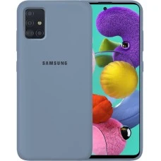 Силикон Original 360 Case Logo Samsung Galaxy A51 (2020) (Серый)