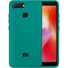 Силикон Original Case Xiaomi Redmi 6 (Тёмно-зелёный)