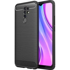 Силикон Polished Carbon Xiaomi Redmi 9 (Чёрный)