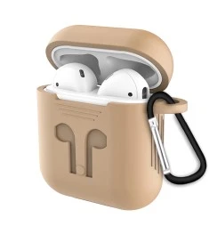 Чехол для наушников Full Silicone Case Apple AirPods (Cacao)