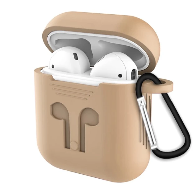 Чехол для наушников Full Silicone Case Apple AirPods (Cacao)