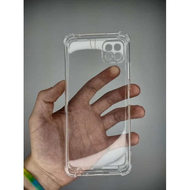 Силикон 6D Samsung Galaxy A22 5G (ShutCam) (Прозрачный)