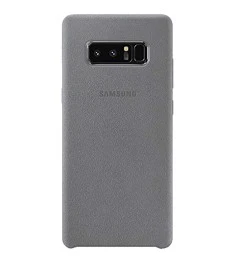 Чехол Alcantara Cover Samsung Note 8 (Серый)